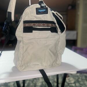 Kavu Cream Backpack with Patterned Accent